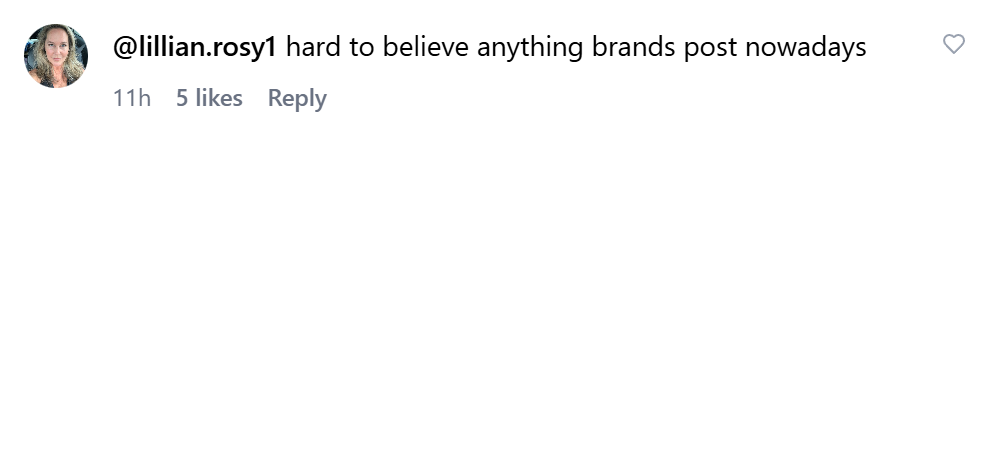 Instagram comment